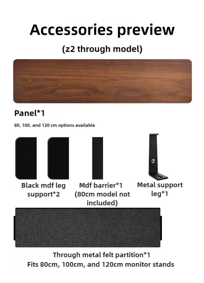 Z1 Monitor Height Increasing Rack Office Luxury Desk Setup E-sports Room Monitor Bracket Wooden Screen Stand with Compartments