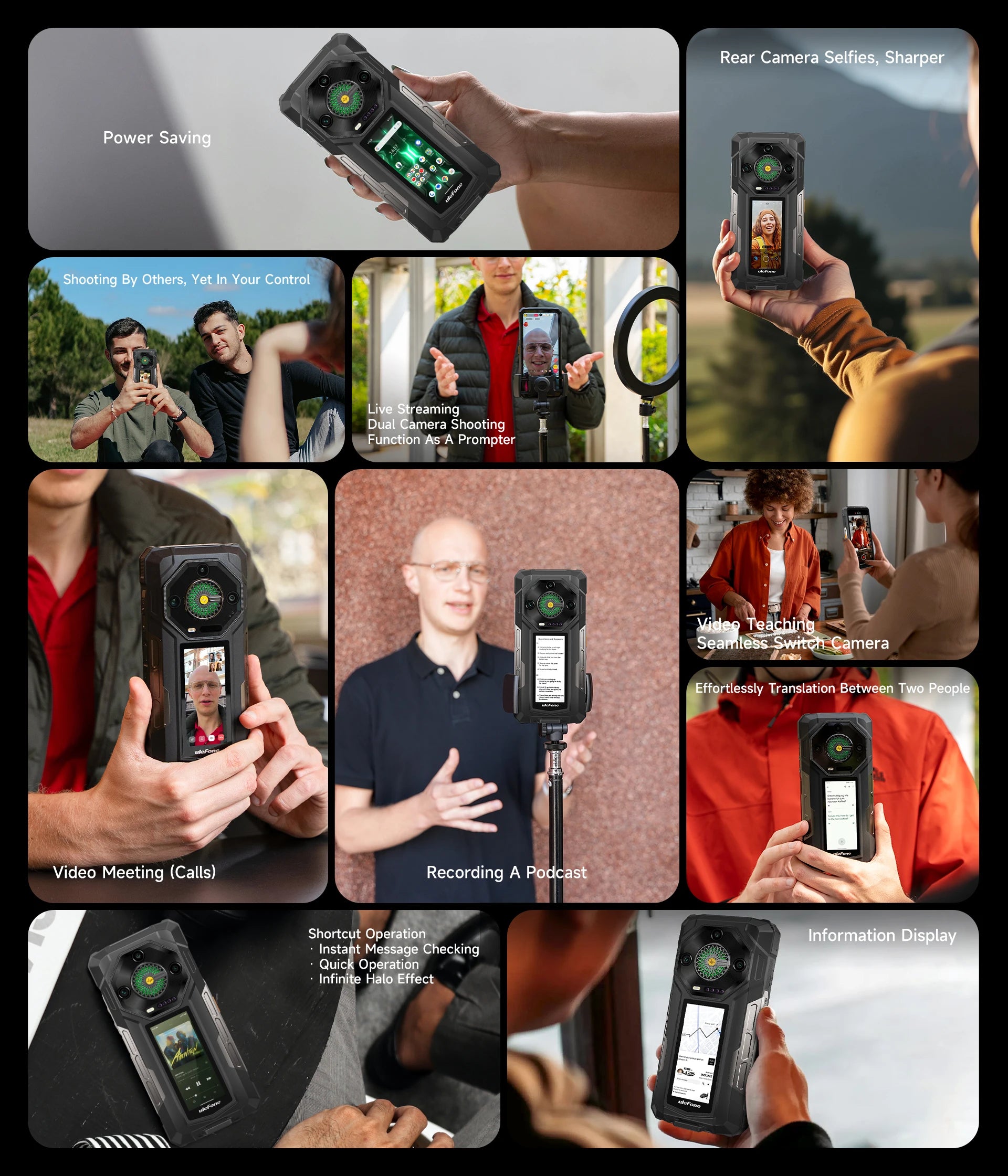 【2025 New】Ulefone Armor 33 Pro 5G Rugged Phone Smartphone Android 14 32GB+512GB 25500mAh Night Camera 64MP NFC Loud Speaker