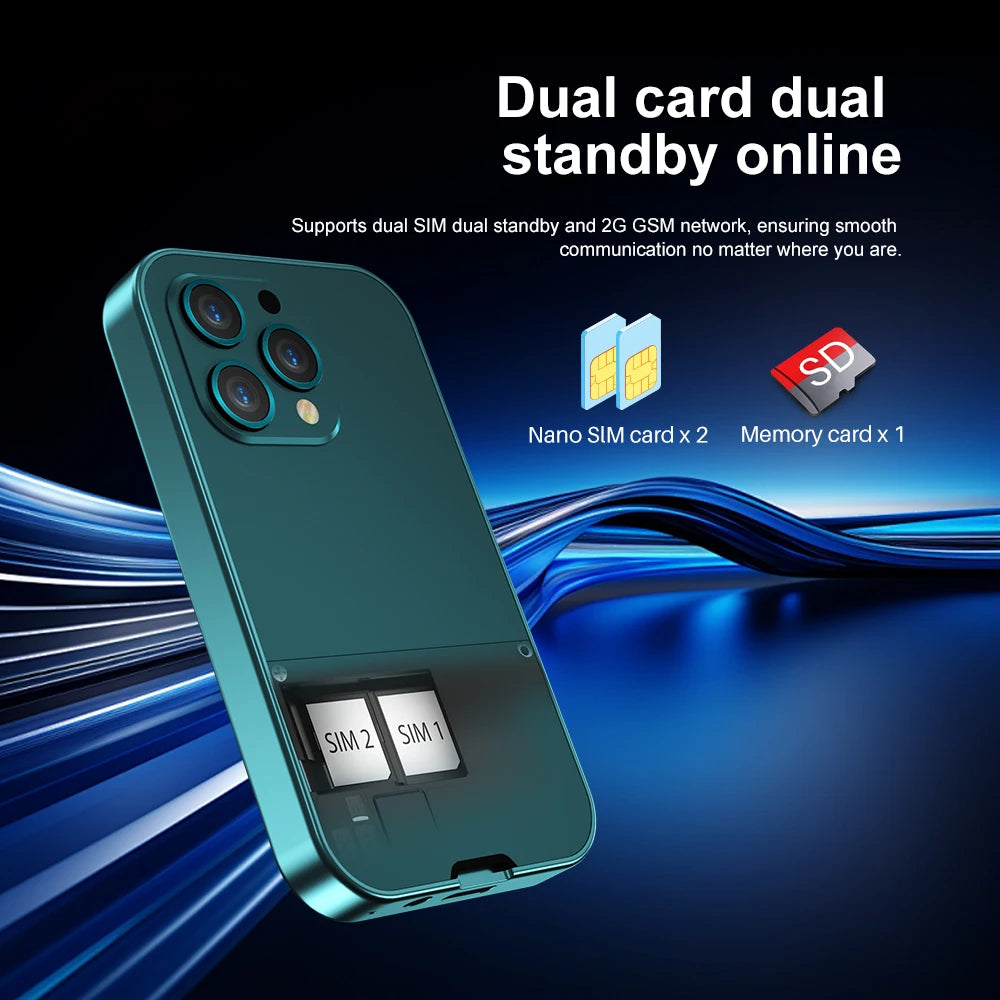SERVO V9 Small Mobile Phone 2.01inch 2 SIM Cards Magic Voice FM Radio Torch Speed Dial 2G GSM Mini Keyboard Mobile Phone MP3 MP4
