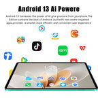 2025 New 10.1 Inch Octa Core Android Tablets 6GB RAM 128GB ROM 4G Dual SIM Network AI Speed-up Tablet Bluetooth WiFi 6000mAh