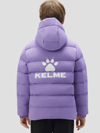 Kelme Children's Warm Cotton Jacket Winter Football Training Cotton Jacket Student Sports Down Jacket Coat