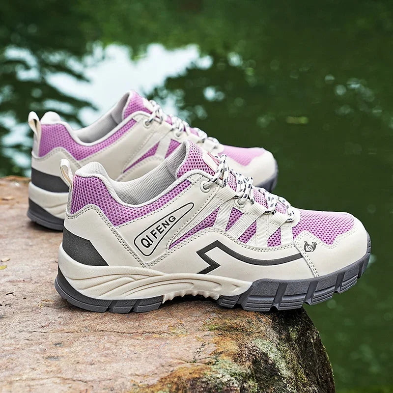 2025 Hiking Shoes Men Women Mesh Sneakers Breathable Fashion Mountain Shoes Boy Spring Autumn Summer Work Shoes Outdoor Trekking