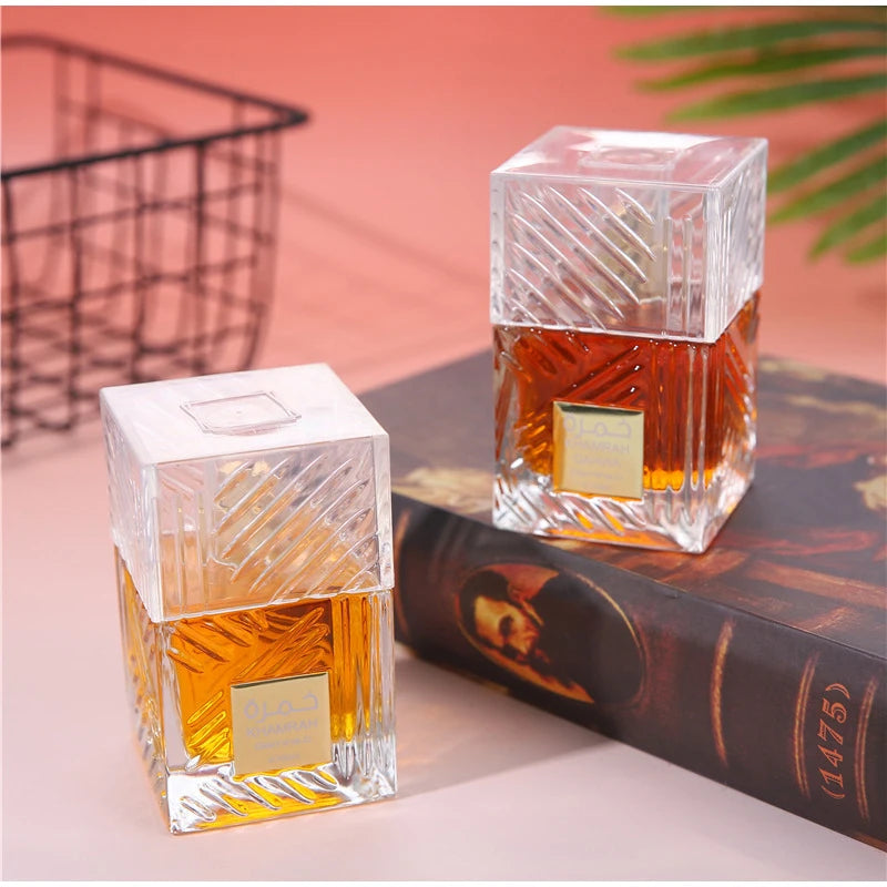 Khamrah عطر Perfume Eau De Toilette Gift Box 100ml Unisex Arabian Oud Scent Gourmand Fragrance Long Lasting Perfume For Unisex