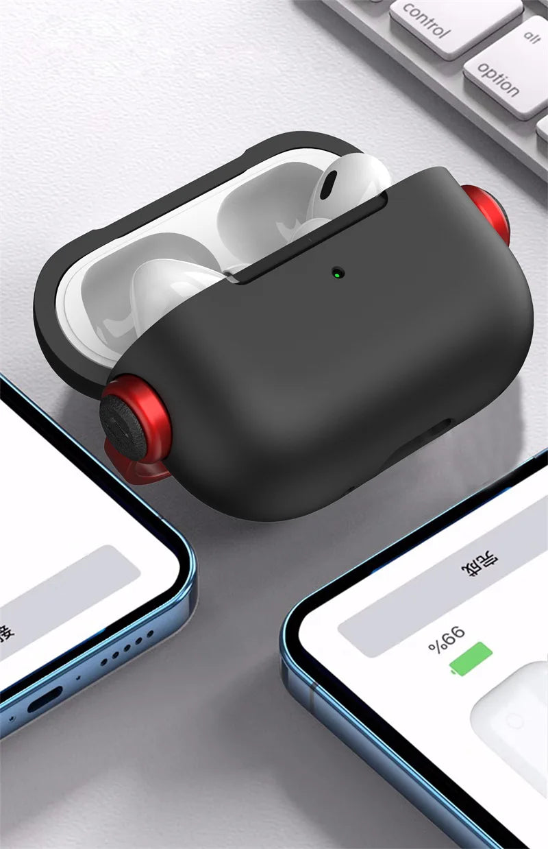 Cover For Airpods Pro 1st 2nd generation TPU Case With Keychain Wireless Earphone Protective Case For Air Pods 3 2 1 Accessories