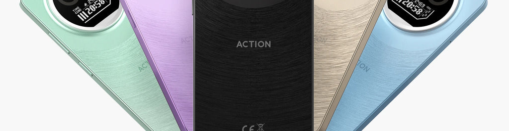 IIIF150 Action A5Pro Phone Android 15 Go Smartphone 12GB RAM 256GB ROM 6.8inch HD+ HAA Display Dual Screen Design 5100mAh Batter