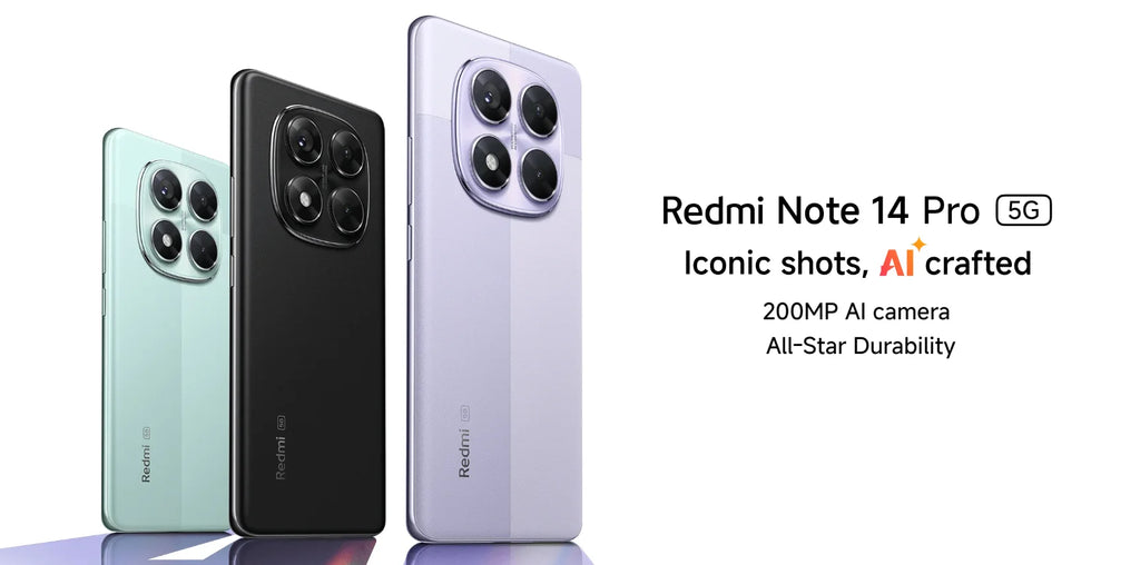 Xiaomi Redmi Note 14 Pro 5G Smartphone NFC Dimensity 7300-Ultra 6.67" 120Hz 1.5K Display 200MP Camera 45W Charge Battery 5100mah