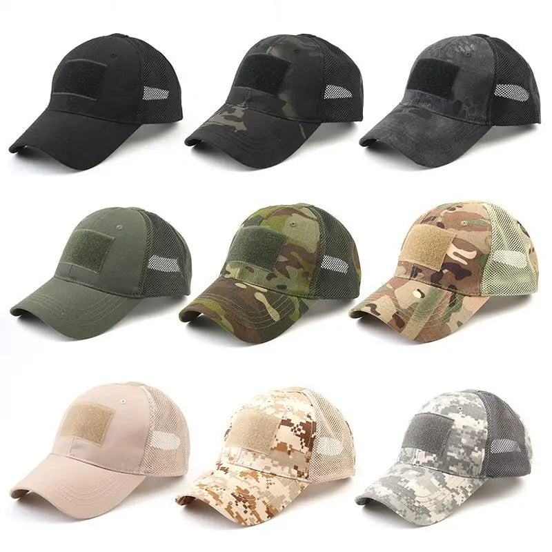 Outdoor Hunting Cap for Men Breathable Camouflage Tactical Army Fishing Camping Hiking Hat Camo Baseball Cap Running Sports Caps Main image