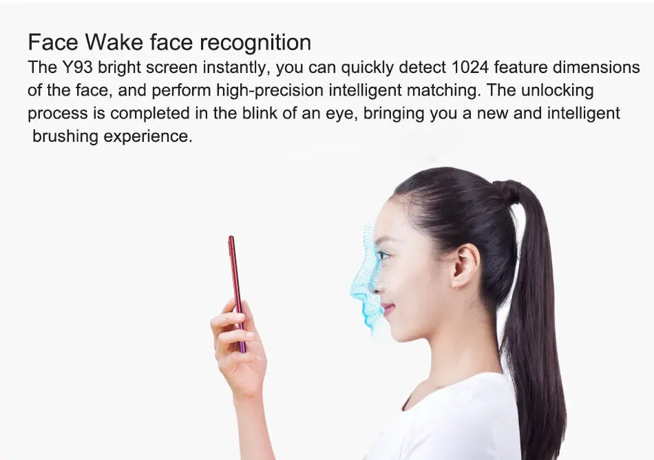 Global firmware VIVO Y93 Smartphone 4GB 64GB Octa core Android 8.1 6.2'' Camera 13MP+2.0MP Face ID cellphone y 9  Used Phone