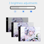 LED Light Pad copy table Transparent Writing Drawing Board Ideal for Artist  And Students Anime Art Replication Tracing Tool