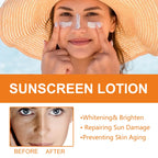 EELHOE Sunscreen Face Oil Control Uv Isolation Anti-Sun Moisturizing Face Suncream Spf 50 Face Repair Skin Care Sun Tan Lotion