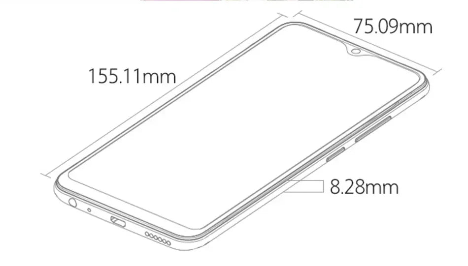 Global firmware VIVO Y93 Smartphone 4GB 64GB Octa core Android 8.1 6.2'' Camera 13MP+2.0MP Face ID cellphone y 9  Used Phone