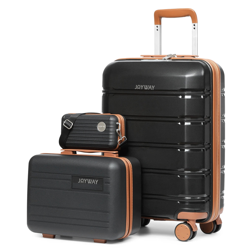 Joyway Travel Luggage Sets, Stylish Carry On Checked Suitcase Set,Sturdy Durable Scratch-resistant,TSA Lock,Spinner Wheels