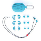 Swimming Ear Plugs for Adults, 3 Pairs Waterproof Reusable Silicone Swim Earplugs with Removable Cord,Perfect for  Water Sports