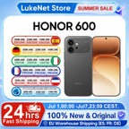 HONOR 600 5G Smartphone EU Version 200MP AI Ultra Night Camera 6400mAh Snapdragon 7 Gen4 AI Button 6.57"AMOLED 80W Supercharge