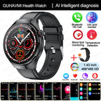 2025 New Nursing Grade Smart Watch Blood oxygen Blood Lipid Uric Acid ECG+PPG Body Temperature Bluetooth Call Health Smartwatch