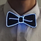 LED Glowing Bow Ties for Men Light Up Ties Personalized Night Club Concert Masquerade Accessory for Carnival Decor