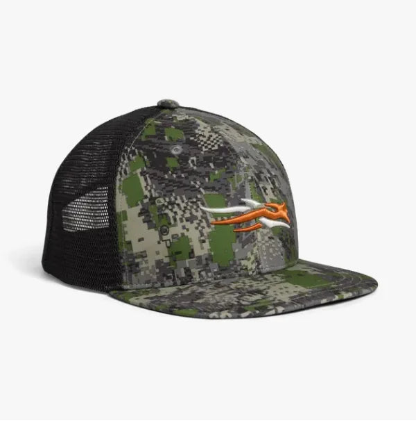 Mens Hunting Hat Camouflage Structured Mesh Baseball Cap Adjustable Classic Mens Fishing Outdoor Sports Hat Breathable
