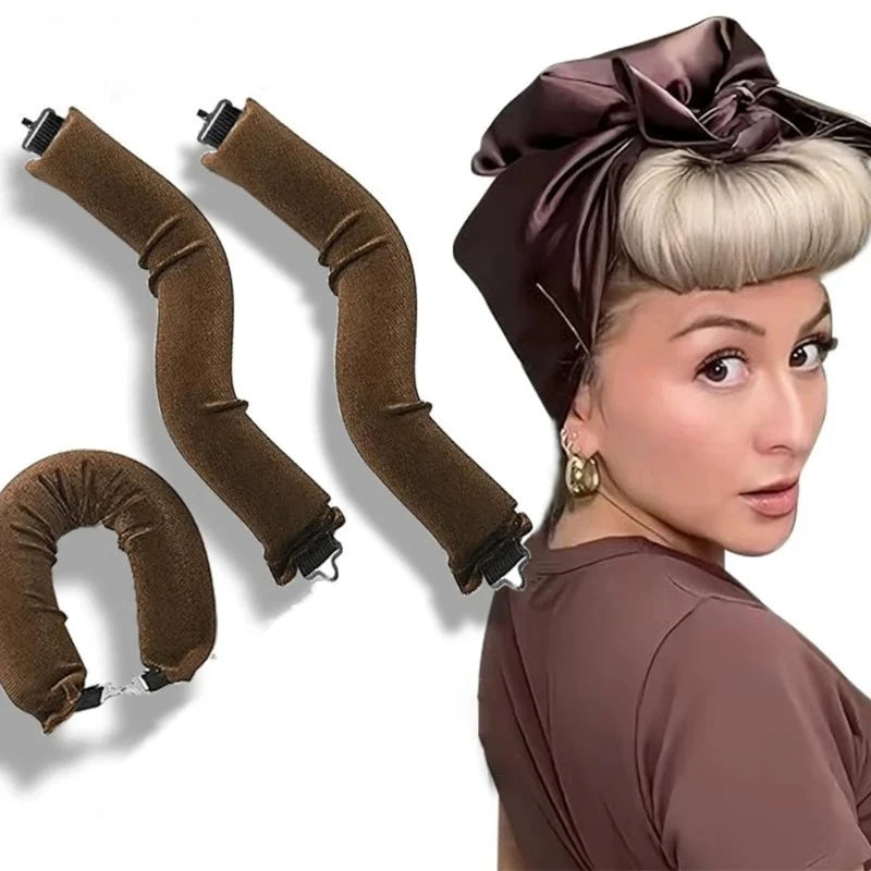 Heatless Hair Curling Rod Headband No Heat Soft Flexi Rollers Lazy Curls with Hook Sleeping Hair Styling Tool for Natural Look Main image