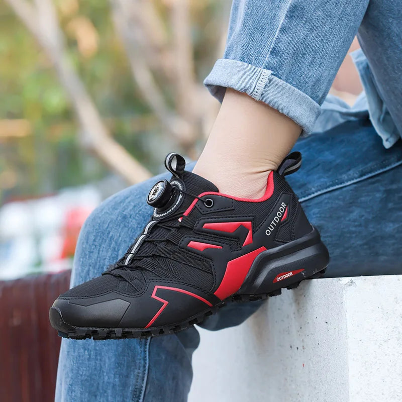 Men Women Cycling Shoes zapatillas ciclismo mtb Bike Riding Shoes Motorcycle Shoes Waterproof Bicycle Shoes Hiking Sneaker Black