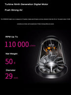 Ionic Hair Dryer 5 In 1 With Diffuser Professional Hair Care Appliances Women Salon Barber Leafless Hairdryer Super Hair Dryer
