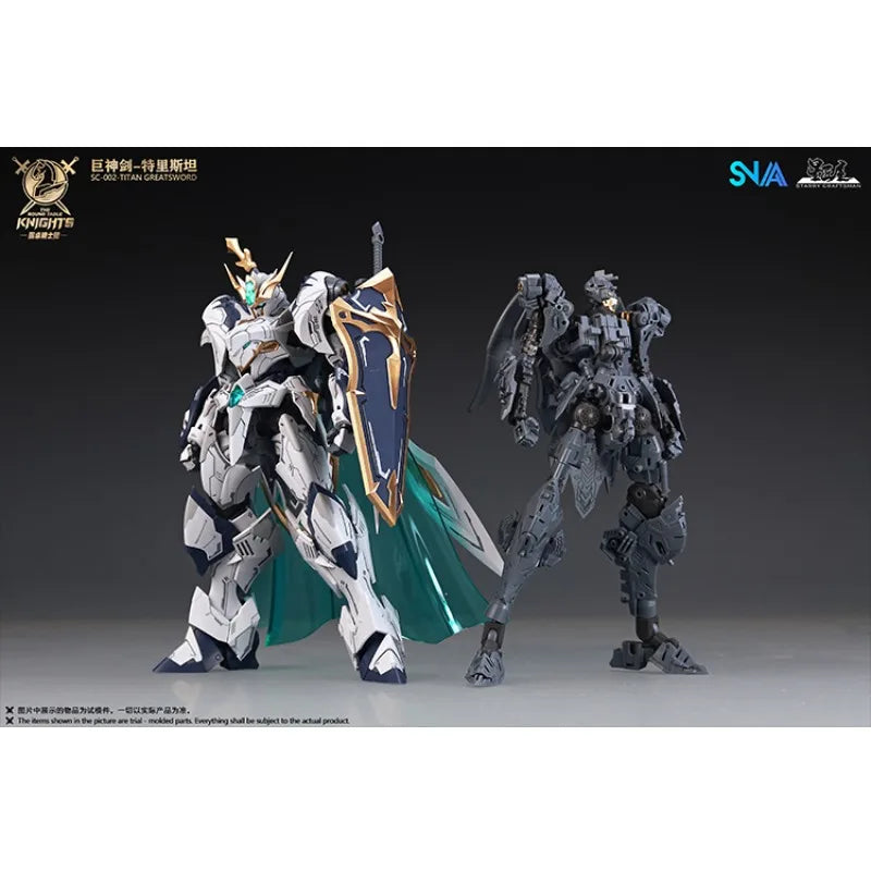 In Stock SNAA TRISTAN Round TITAN GREATSWORD Table Knights Assembled Mecha Action Figure Anime Model Trendy Toys Desktop