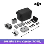 DJI Mini 5 Pro Ultra-Light & Foldable Drone with Camera 1-Inch CMOS Omnidirectional Obstacle Sensing ActiveTrack 360° 225° Gimbal Rotation 20km Transmission 4K Drone for Beginners C0