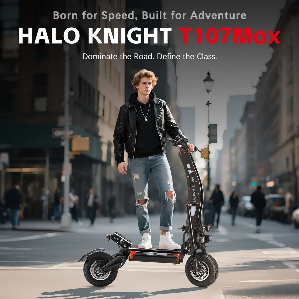 HALO KNIGHT T107Max 72V 8000W Adult Electric Scooter Fast 120km/h Electrical Scooter Powerful Dual Motors Escooter Top E-scooter