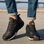 HIKEUP Outdoor Men's Sneakers Women Breathable Trail Running Shoes Hiking Shoes Trail Male Comfort Trekking Running Sneakers