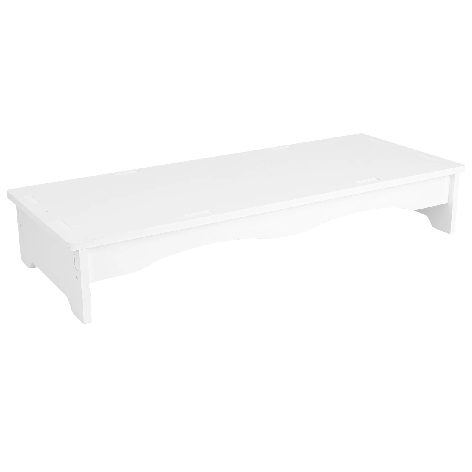 Plastic Monitor Stand Desktop Rack Computer Screen Elevated Shelf Heightening Bracket Durable Smooth Suitable Decor Styles Long Main image